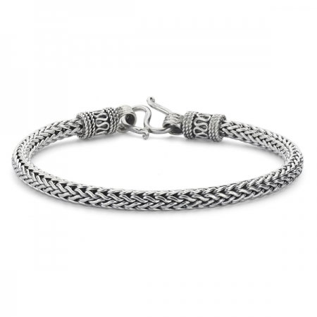 Bratara argint 925 cu model impletit Bali BTU0053 [0]